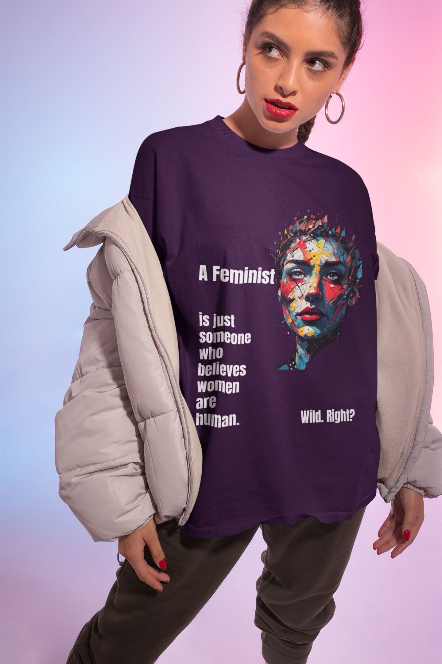 Women are Human | Feminist Oversized T-shirt