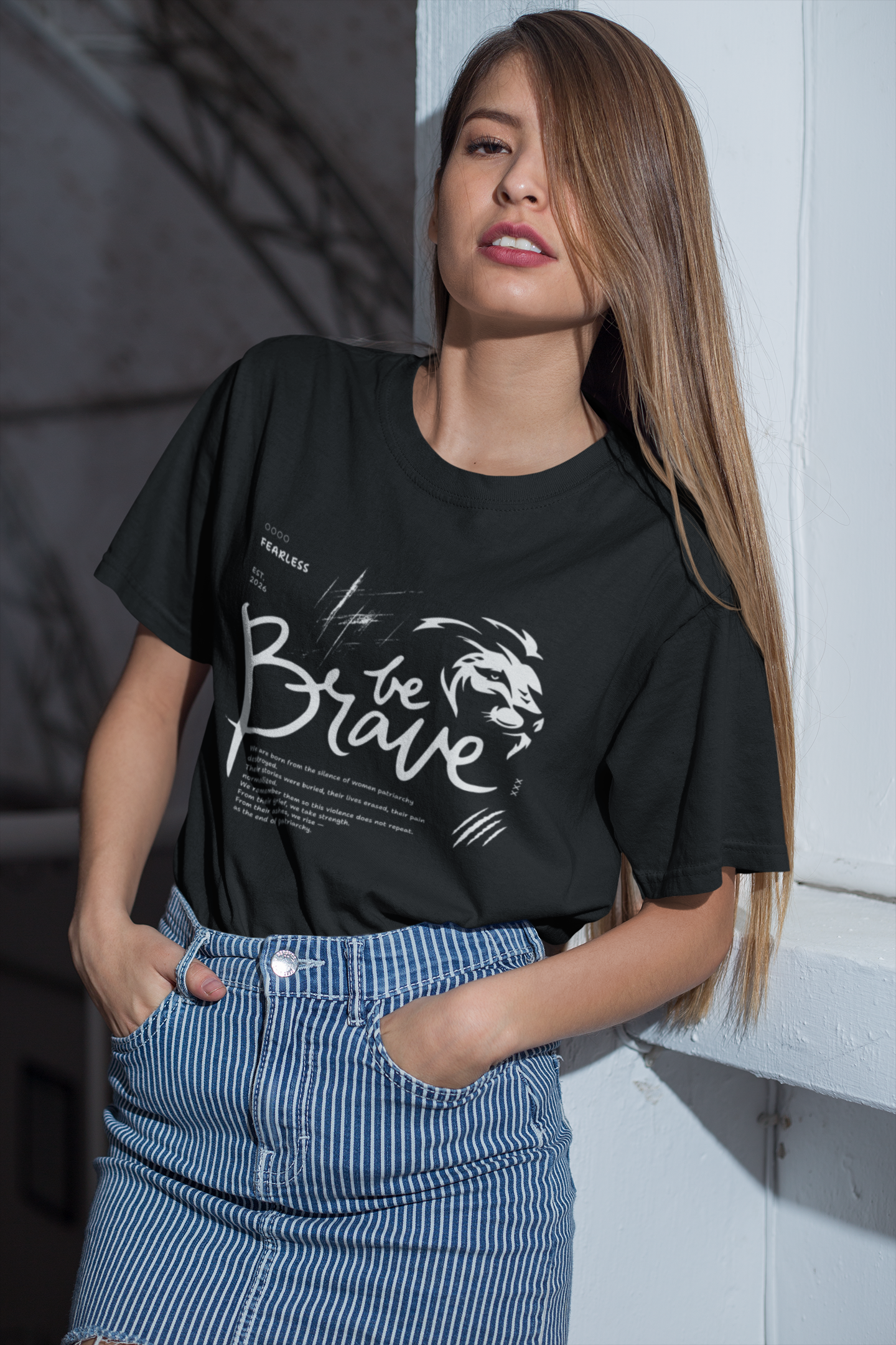 Be Brave | Feminist Oversized Unisex T-shirt