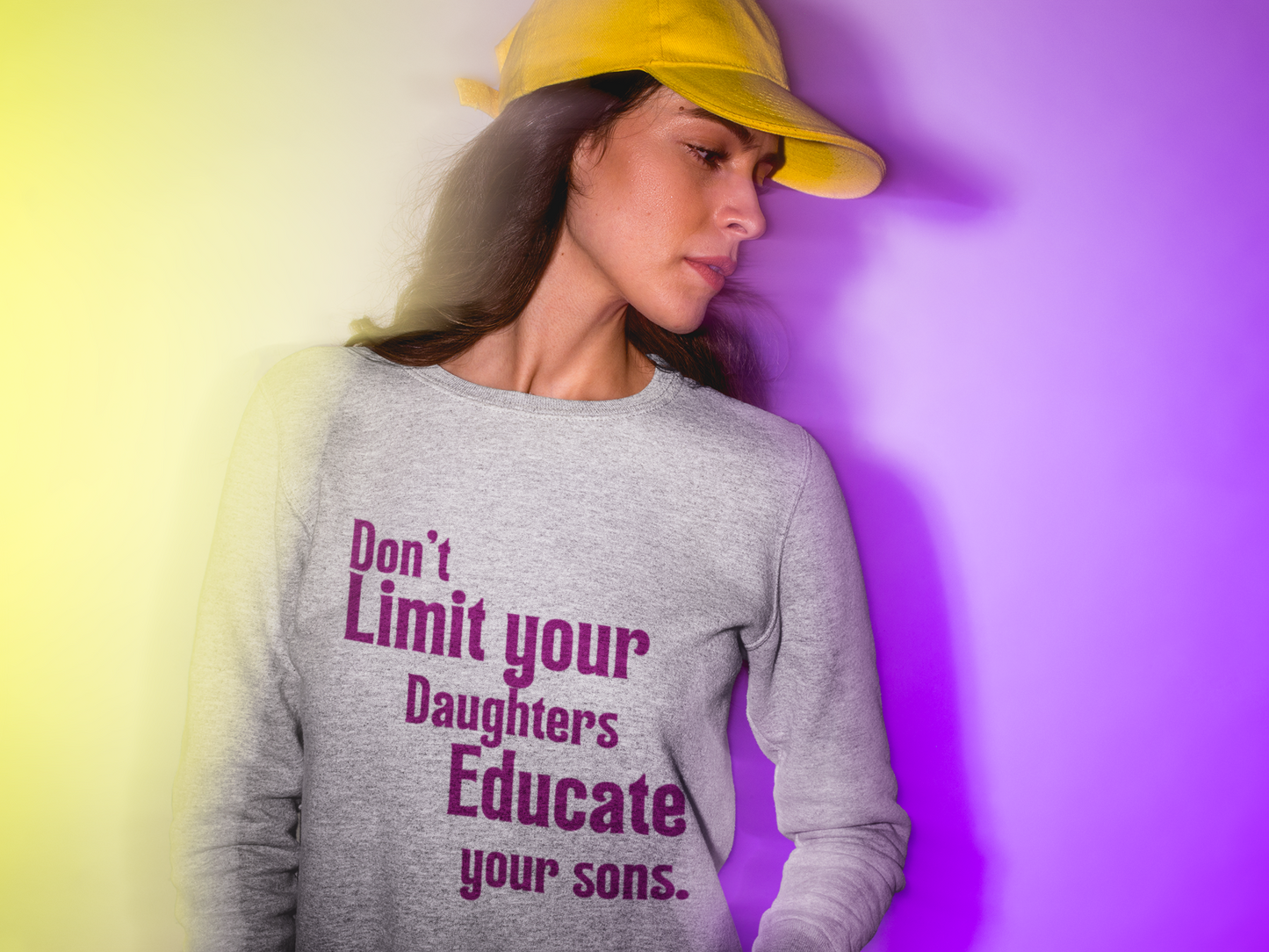 Educate your sons-Bold Comfort Unisex Sweatshirt