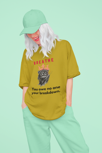 Breathe | Feminist Oversized Unisex T-shirt