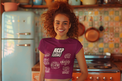Keep Fighting | Feminist Women's Crop Top