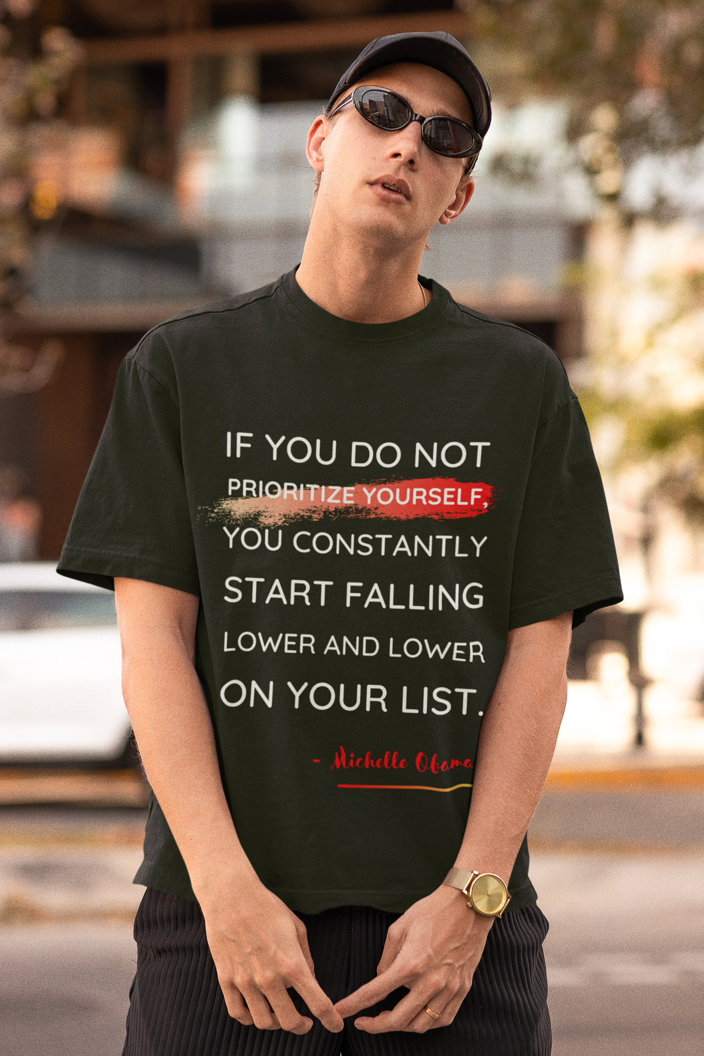 Prioritize Yourself | Feminist Oversized Unisex T-shirt
