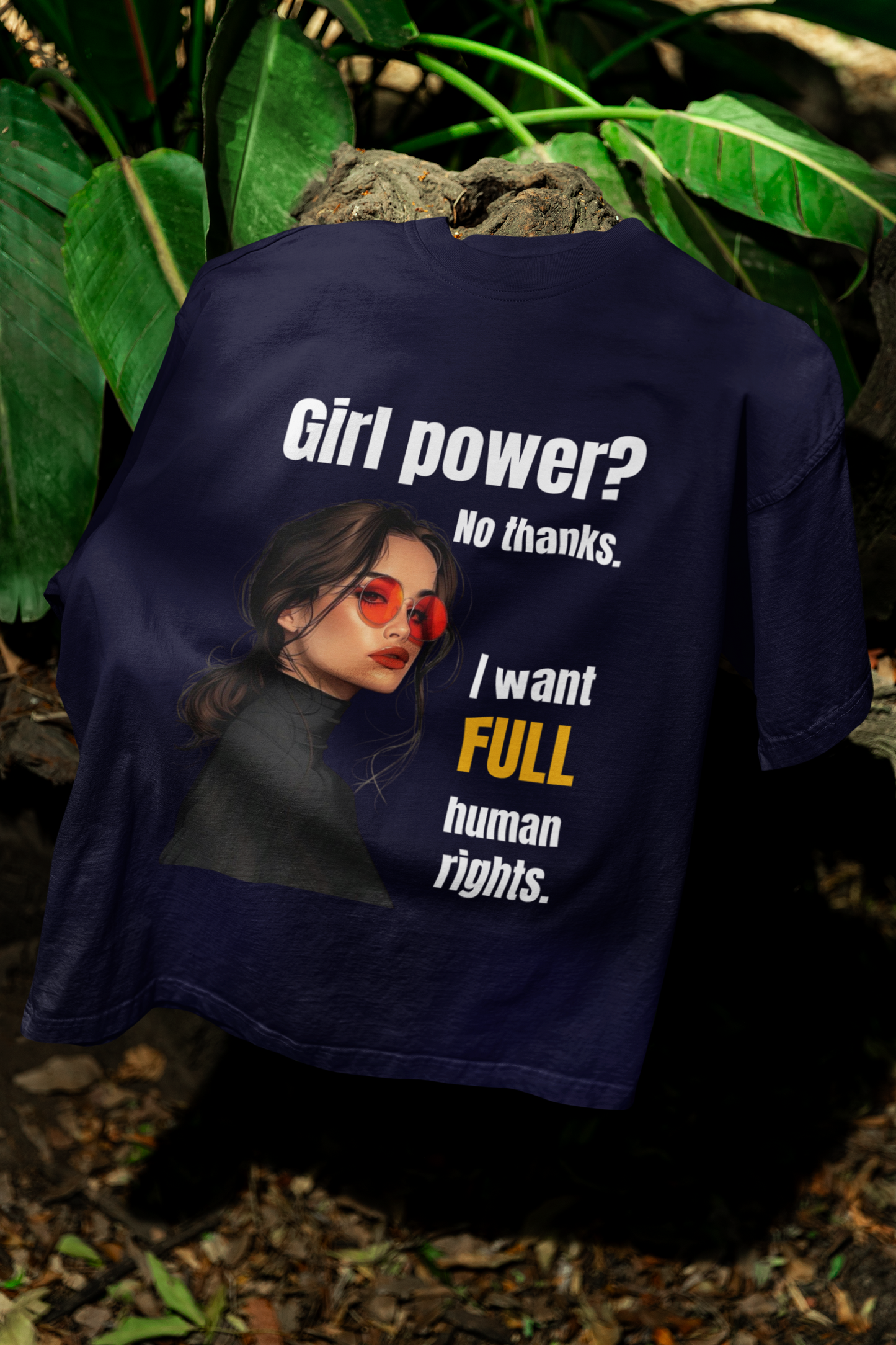 Full Human Rights | Feminist Oversized Unisex T-shirt
