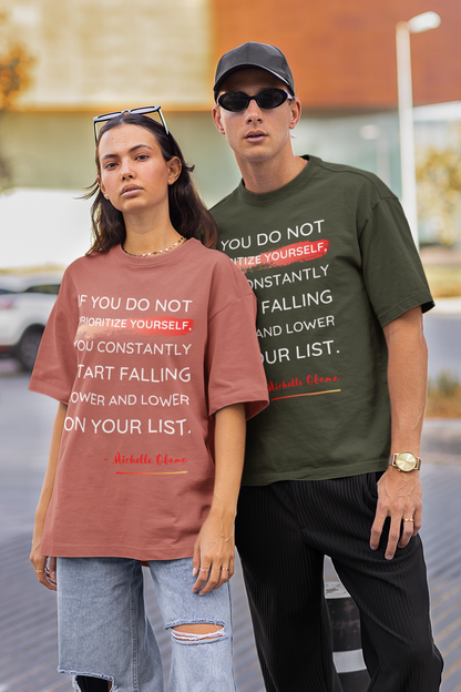 Prioritize Yourself | Feminist Oversized Unisex T-shirt