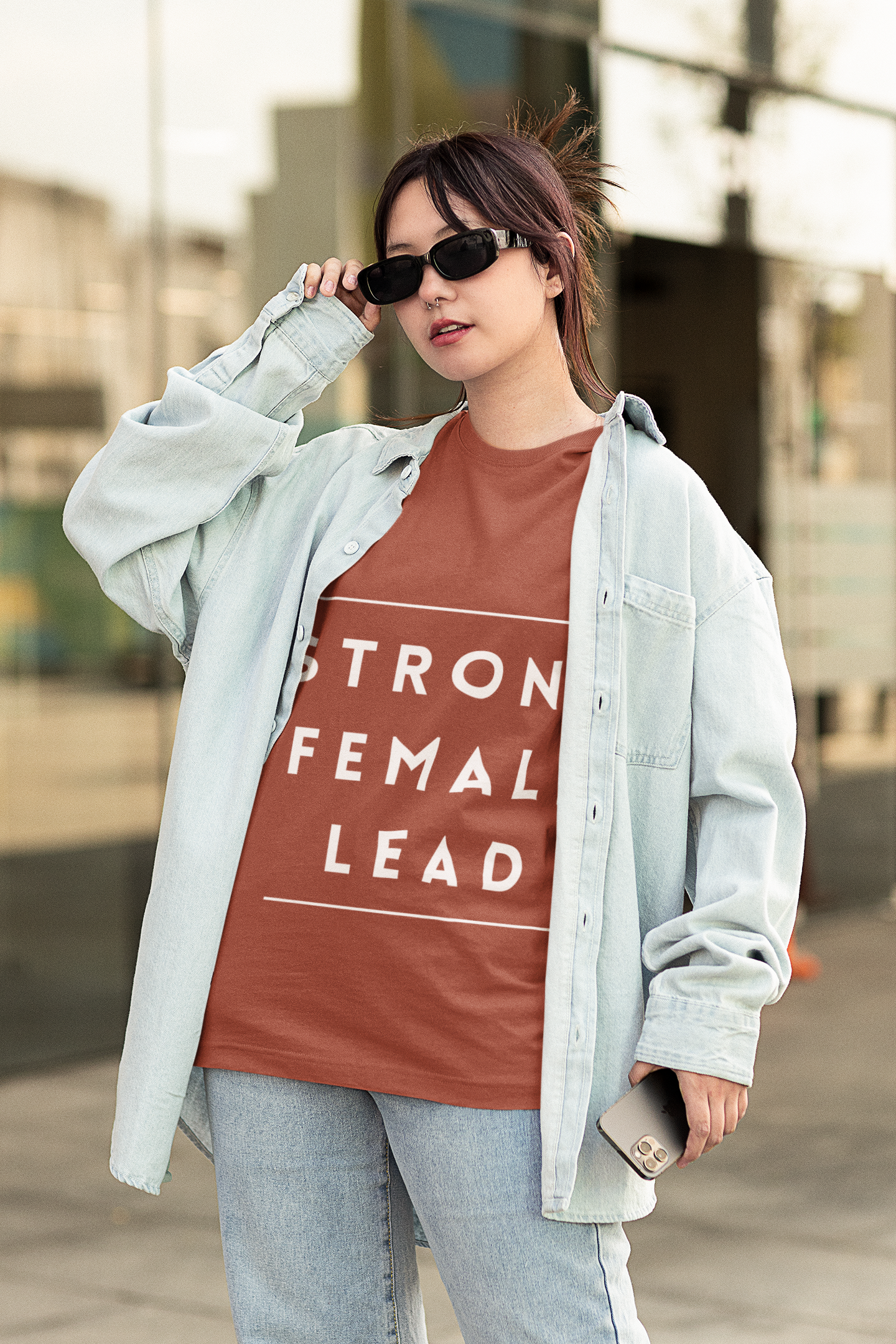 Strong Female Lead | Feminist Oversized Unisex T-shirt