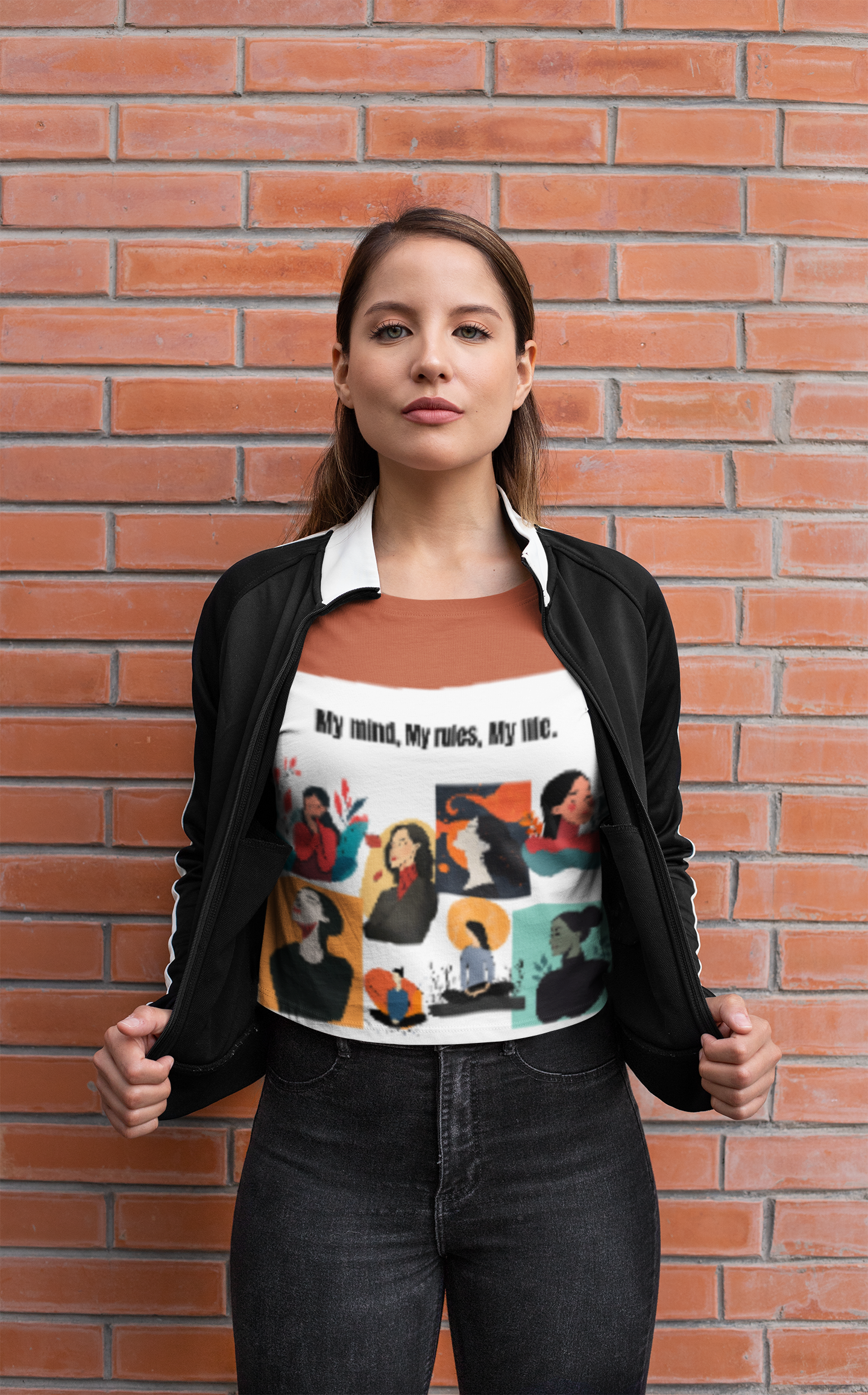Peaceful Mind | Feminist Women's Crop Top