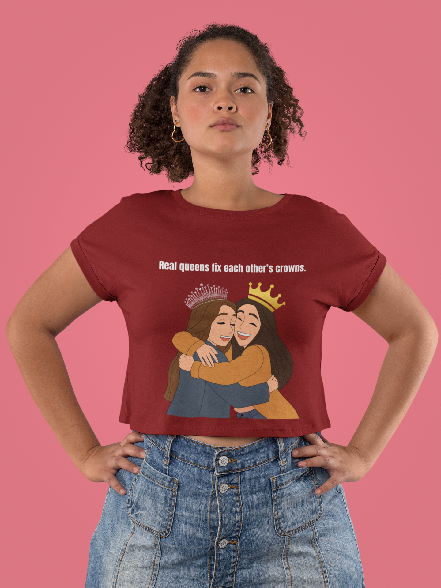 Real Queens | Feminist Women's Crop Top