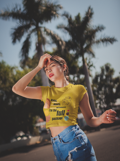 I'm the Full Package | Feminist Women's Crop Top
