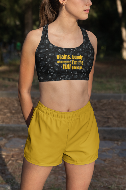 I'm Full Package | Strong Feminist Sports Bra