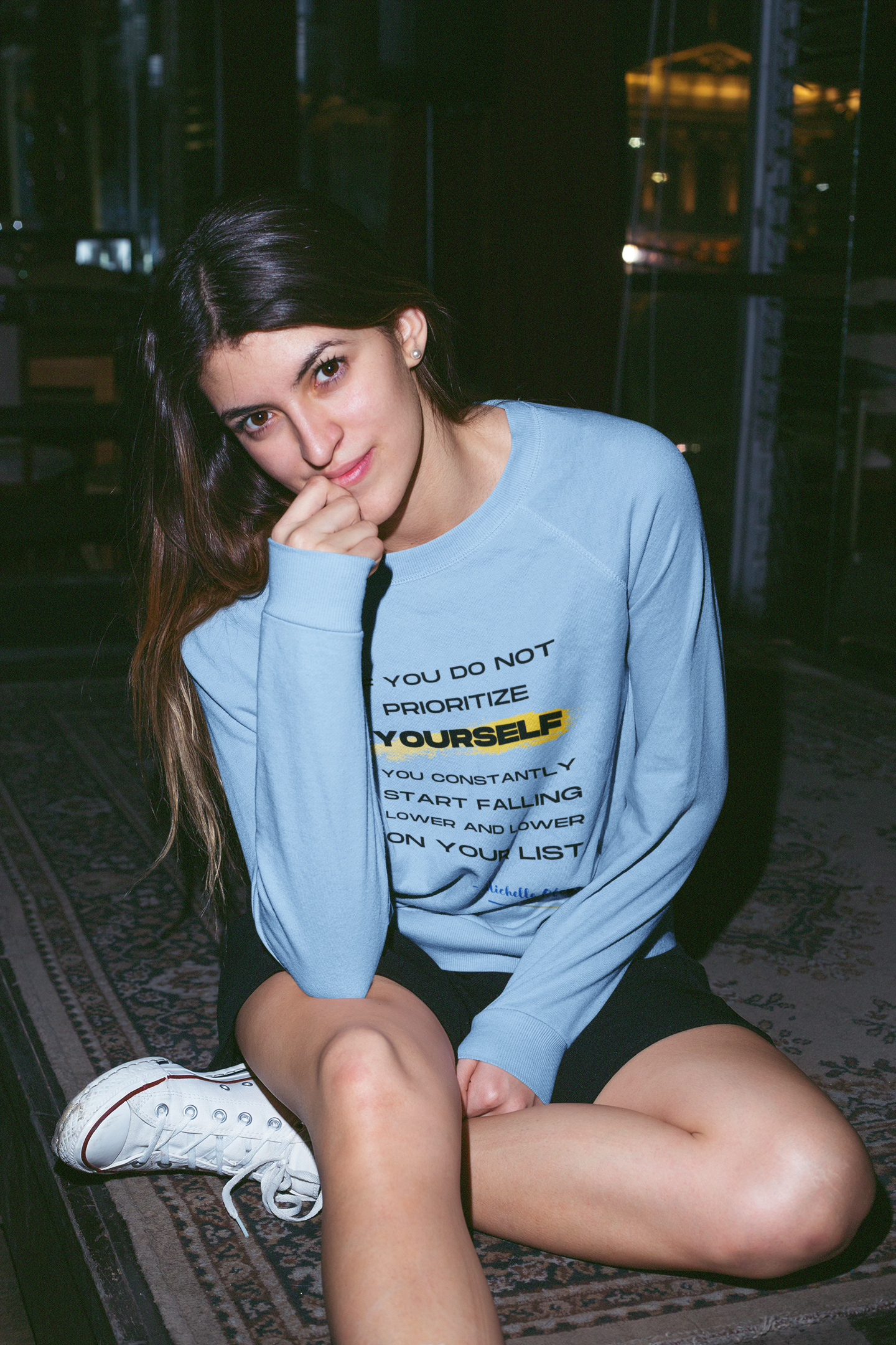 Prioritize Yourself-Bold Comfort Unisex Sweatshirt