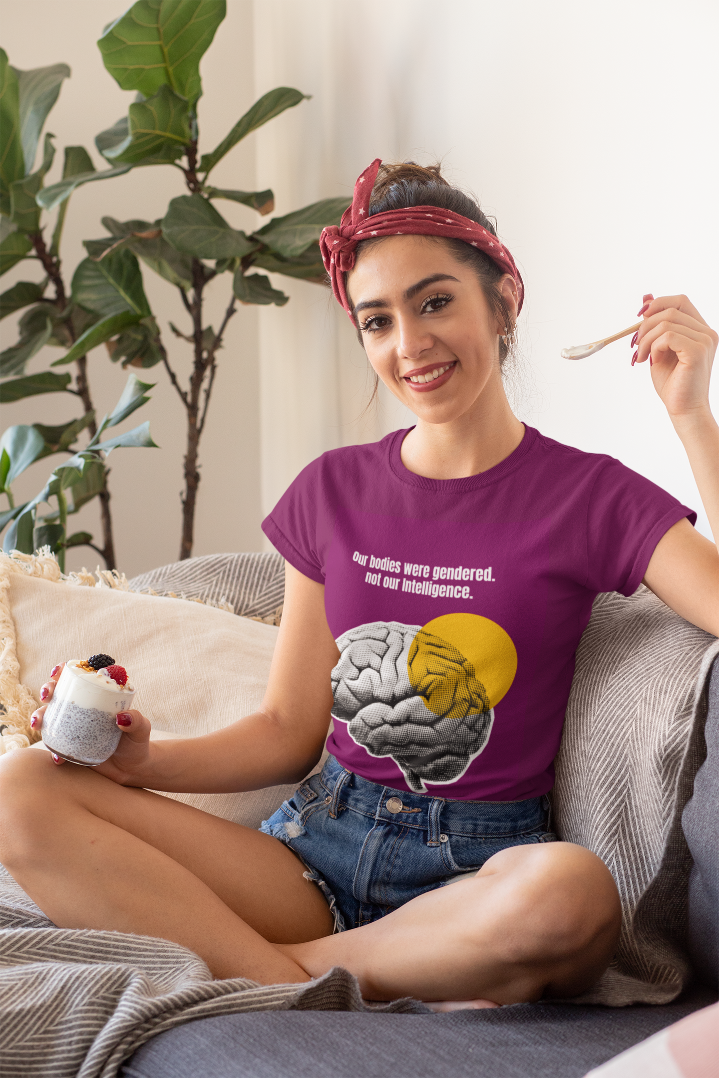 Not our Intelligence | Feminist Women's Crop Top