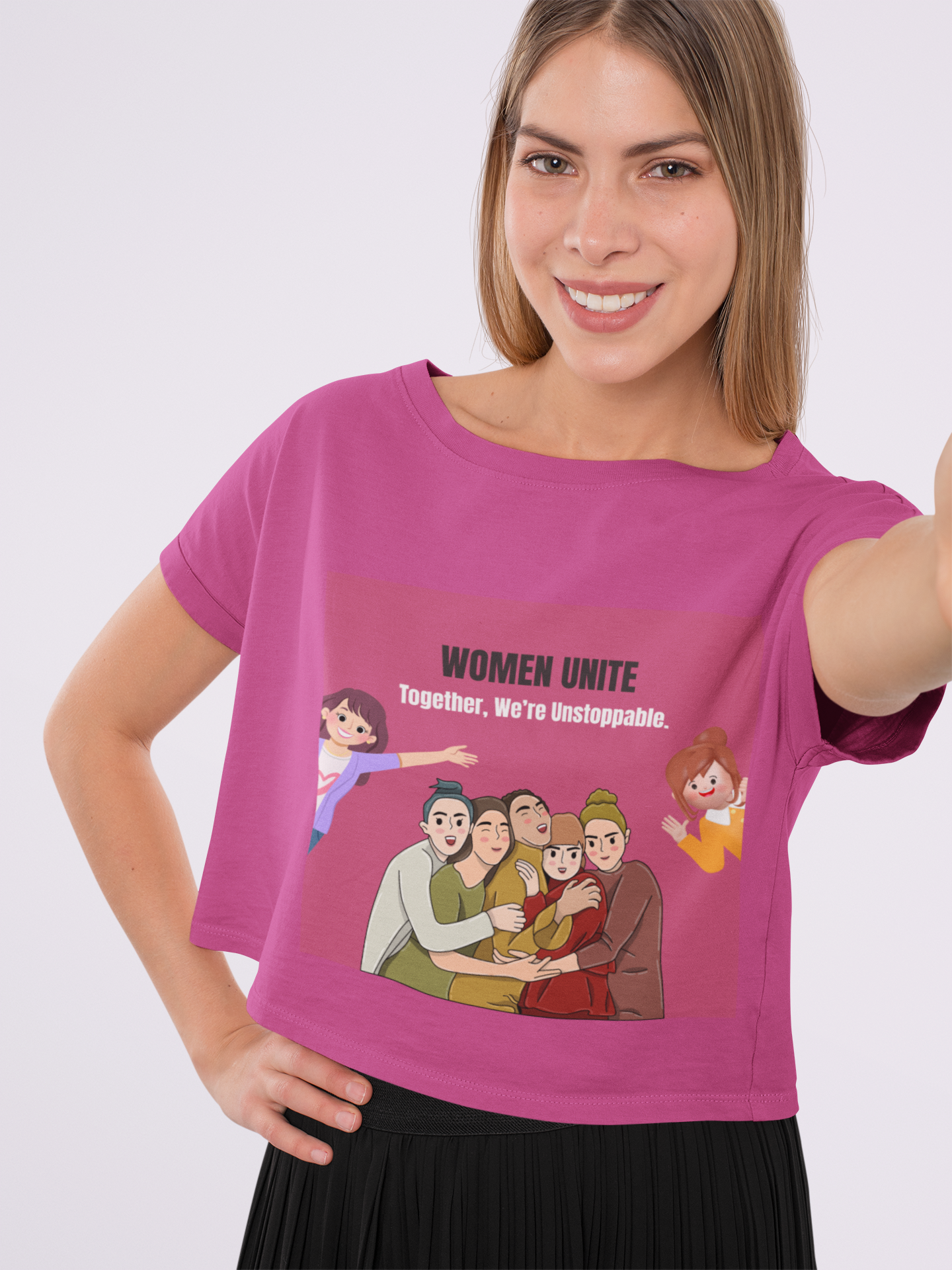We're Unstoppable | Feminist Women's Crop Top