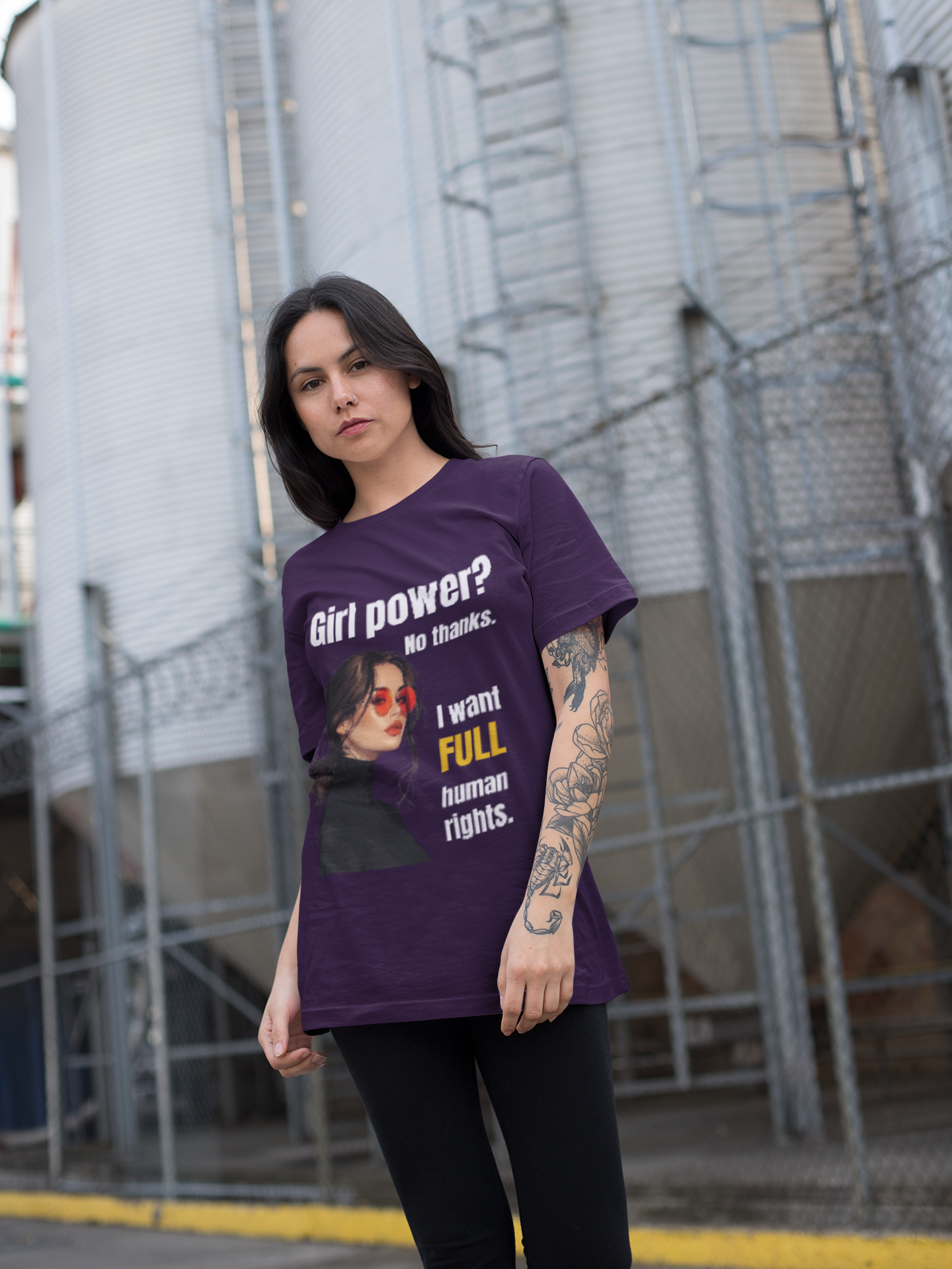 Full Human Rights | Feminist Oversized Unisex T-shirt