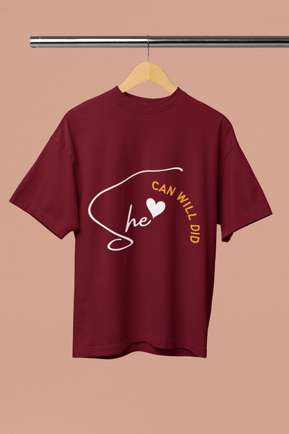 She | Feminist Oversized Unisex T-shirt