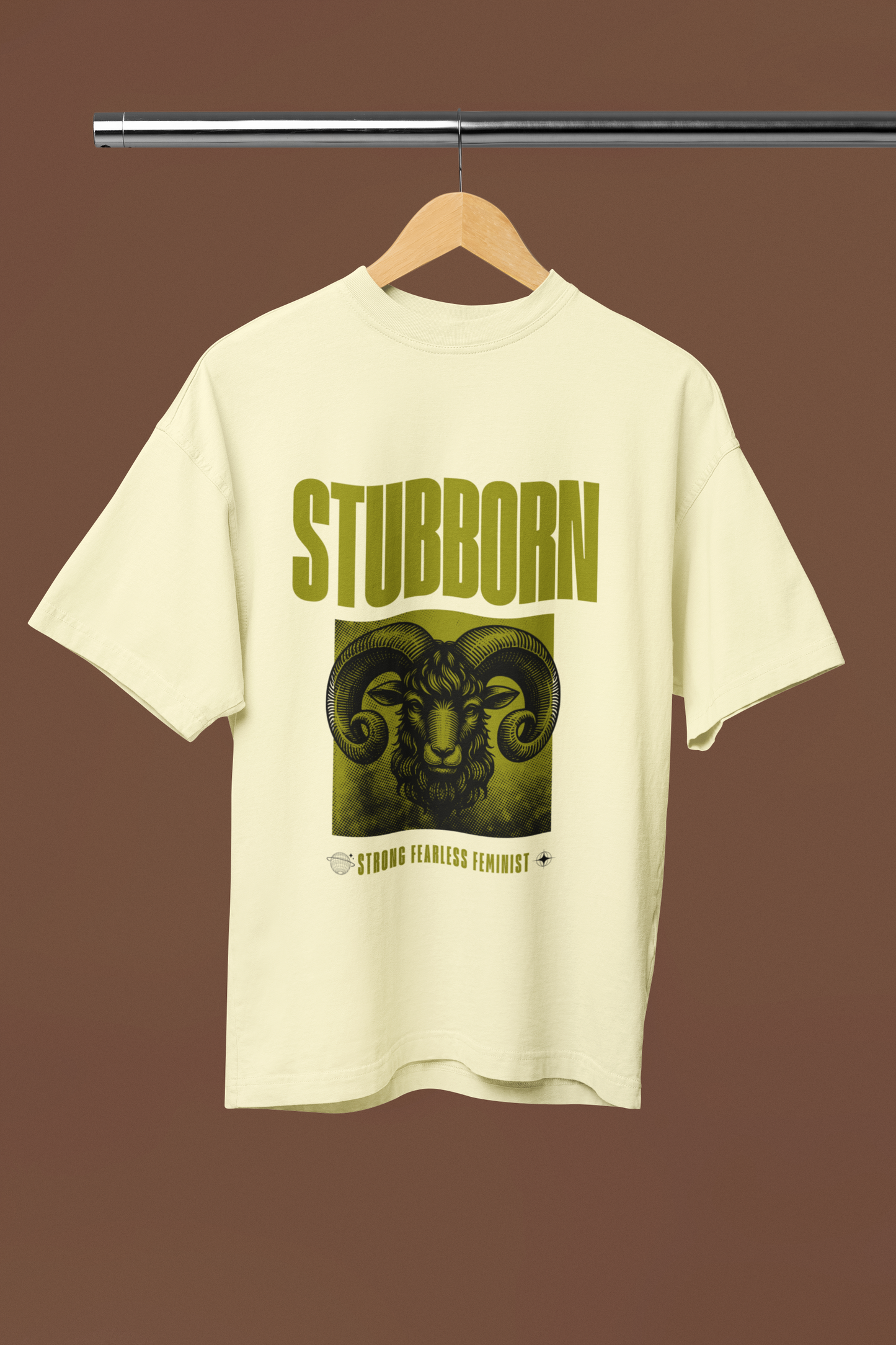 Stubborn | Feminist Oversized Unisex T-shirt