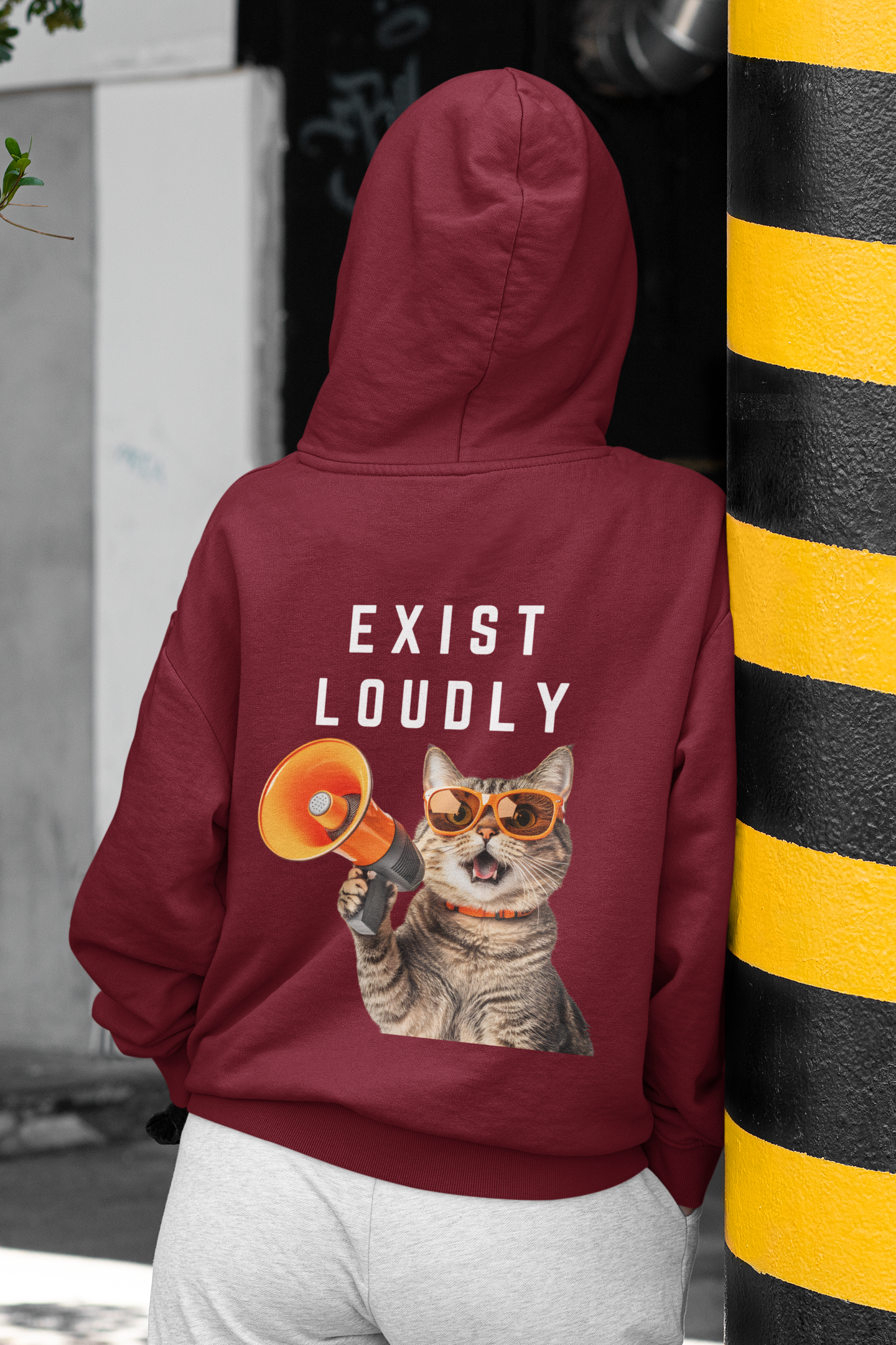 Exist Loudly-Unisex Feminist Oversized Hoodie
