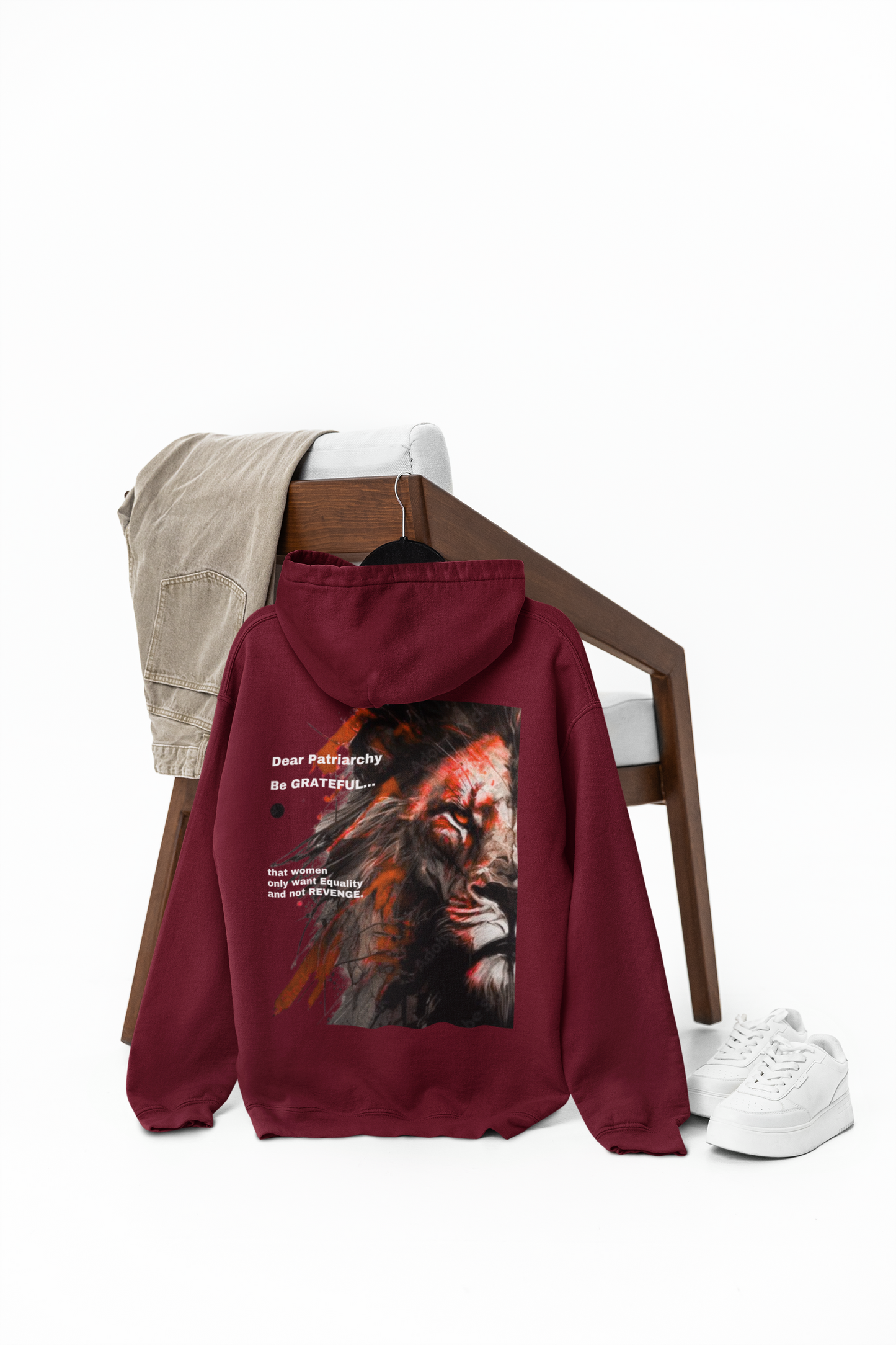 Be Grateful-Unisex Feminist Oversized Hoodie