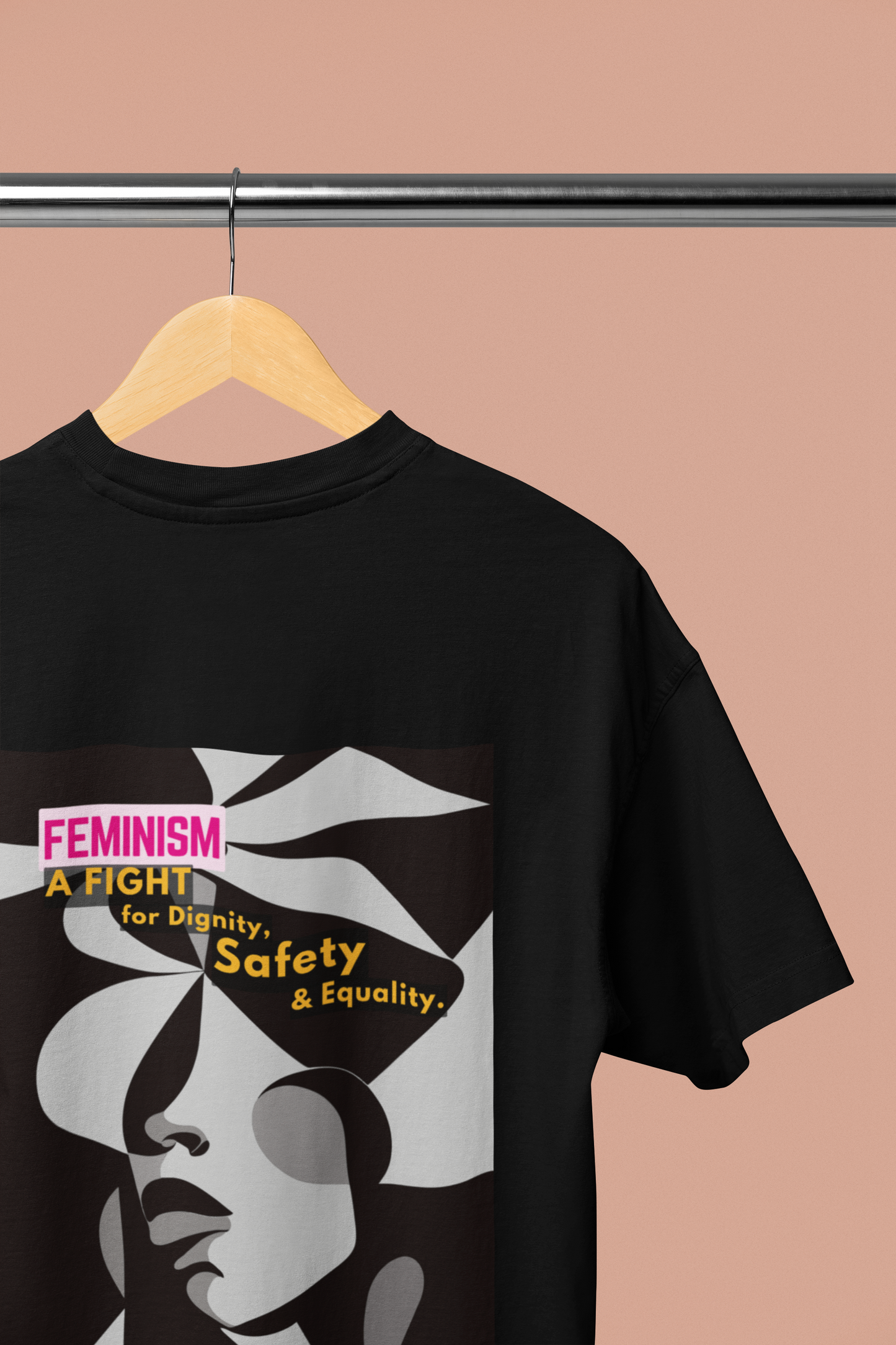 Dignity Safety Equality | Feminist Oversized Unisex T-shirt