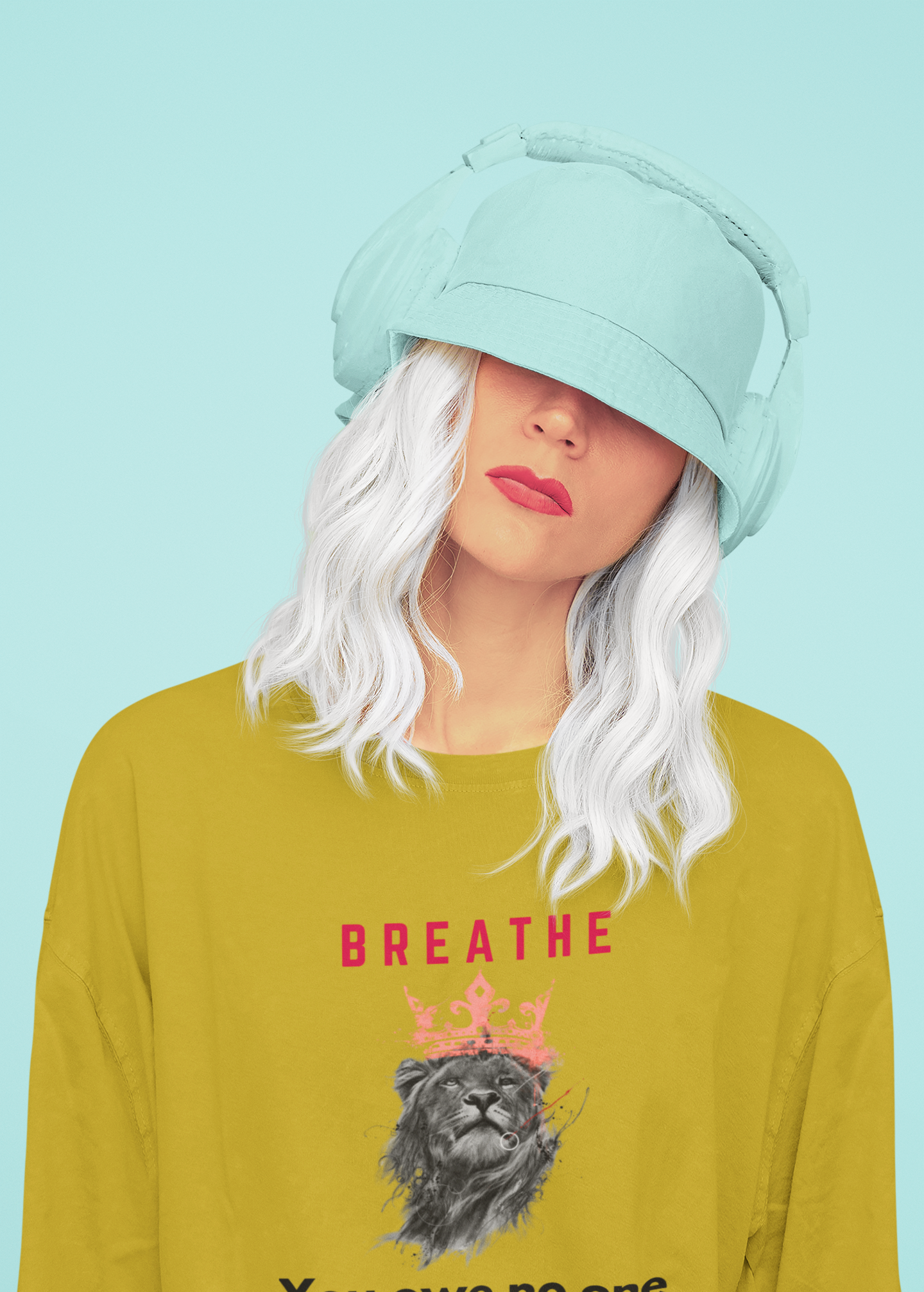 Breathe | Feminist Oversized Unisex T-shirt