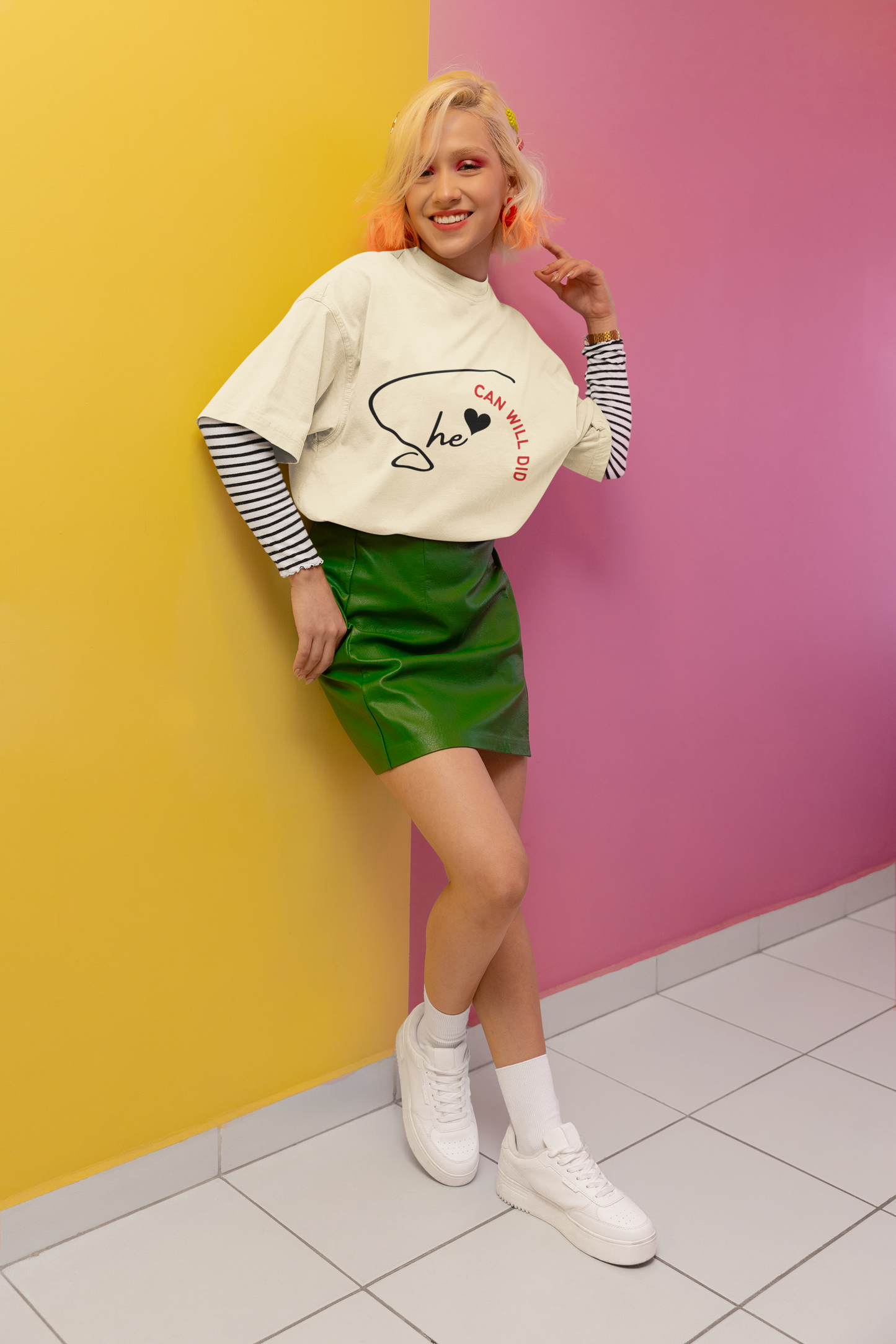 She | Feminist Oversized Unisex T-shirt