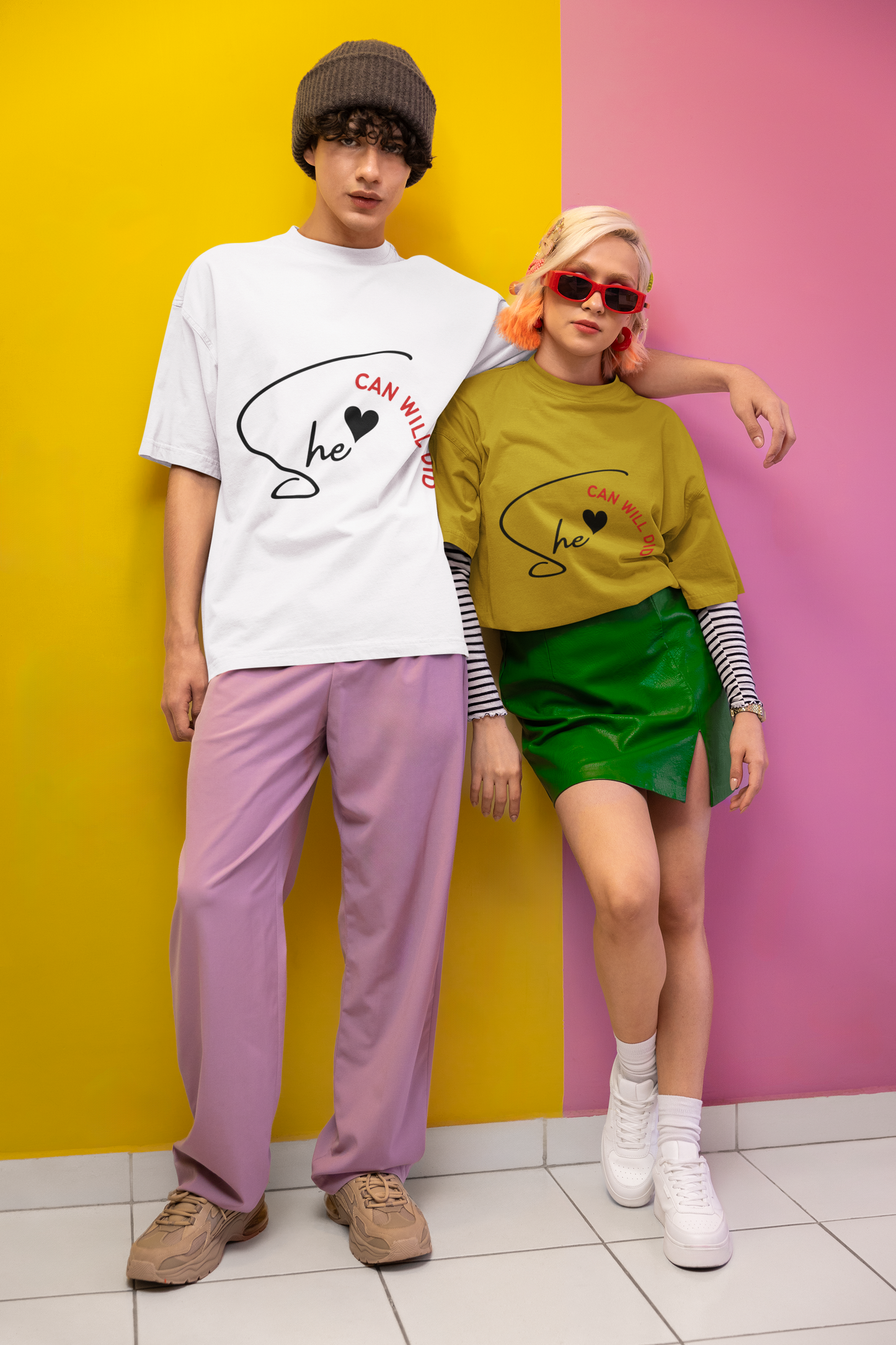 She | Feminist Oversized Unisex T-shirt