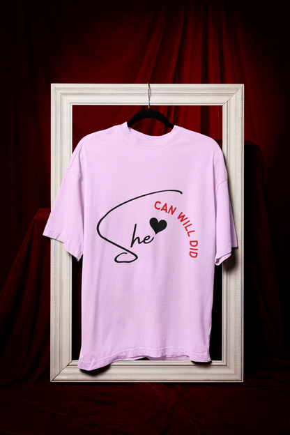 She | Feminist Oversized Unisex T-shirt