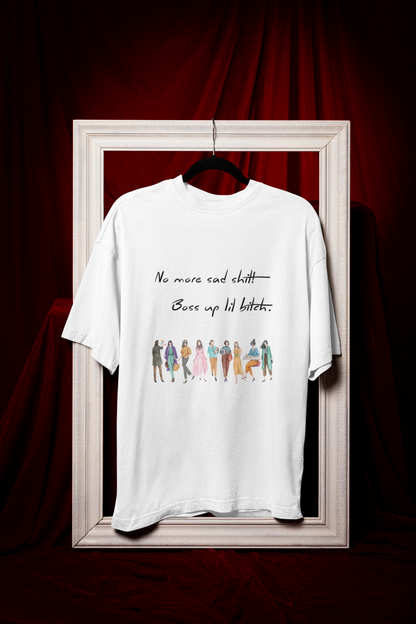 Women Graffiti Art Style Unique T-shirt-Strong Women T-Shirts