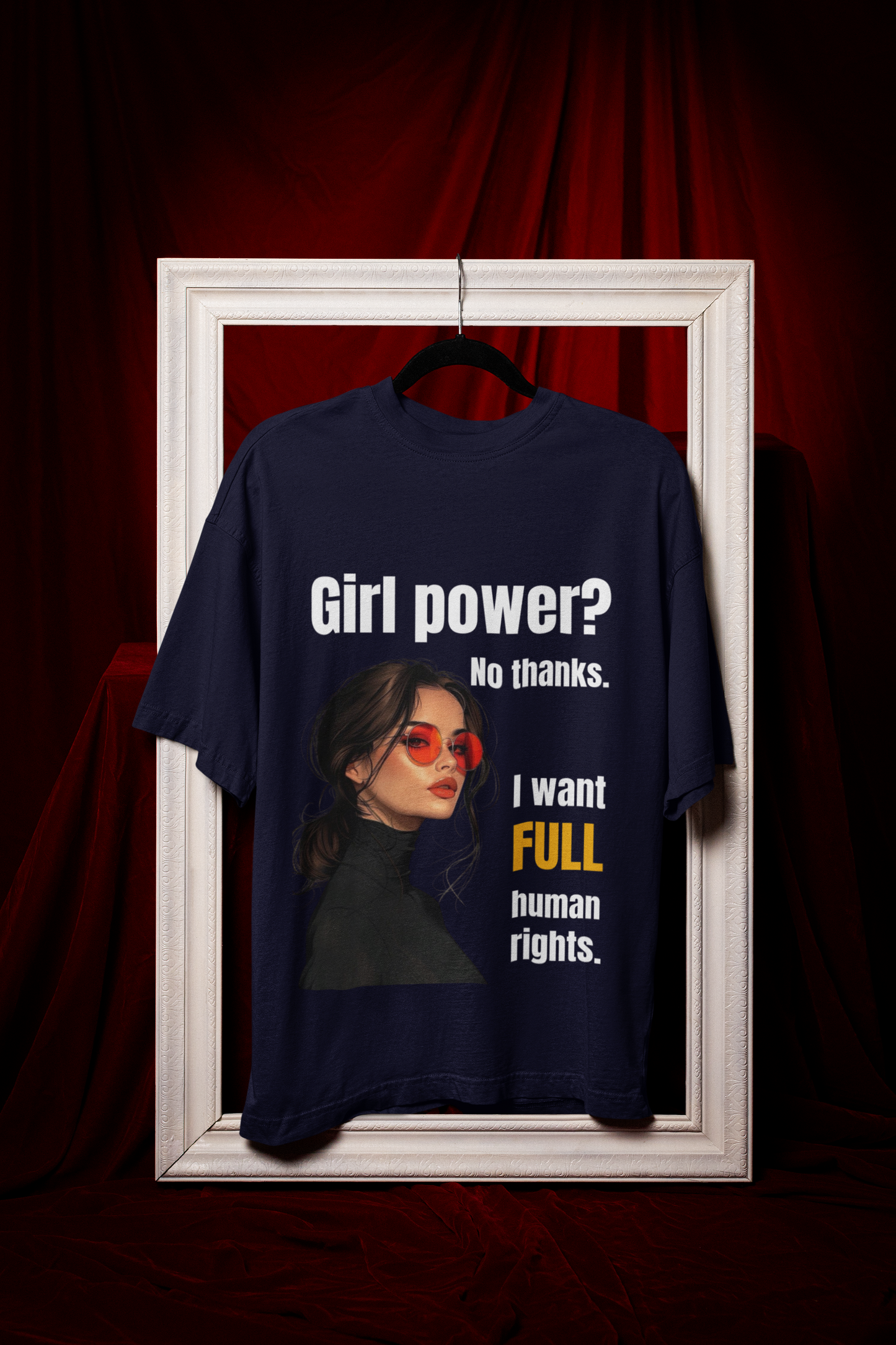 Full Human Rights | Feminist Oversized Unisex T-shirt