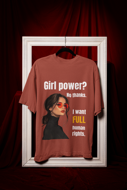 Full Human Rights | Feminist Oversized Unisex T-shirt