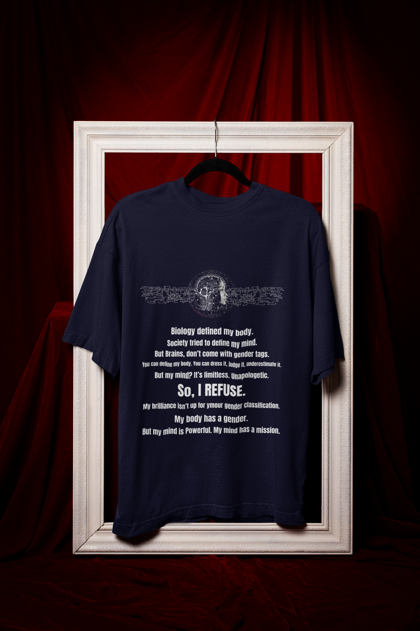 Mind has a Mission | Feminist Oversized Unisex T-shirt