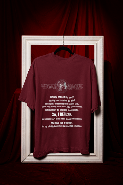 Mind has a Mission | Feminist Oversized Unisex T-shirt