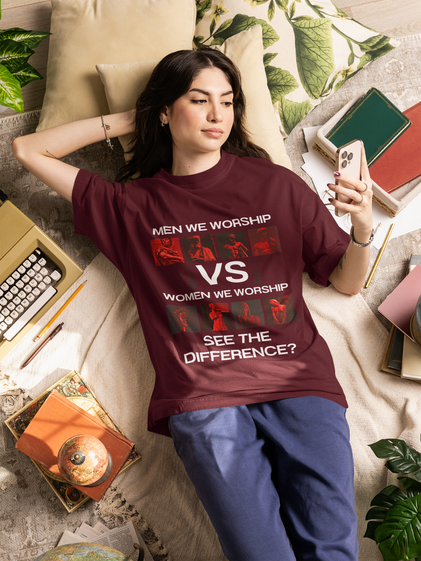 See the Difference | Feminist Oversized Unisex T-shirt