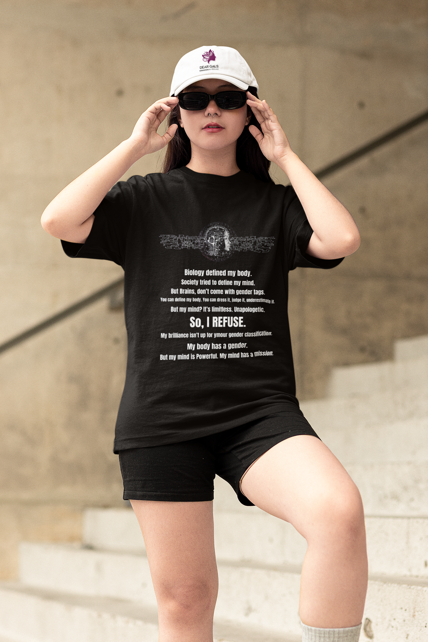 My Mind has a Mission | Feminist Oversized Unisex T-shirt