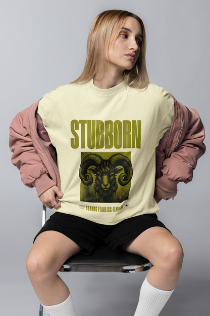 Stubborn | Feminist Oversized Unisex T-shirt