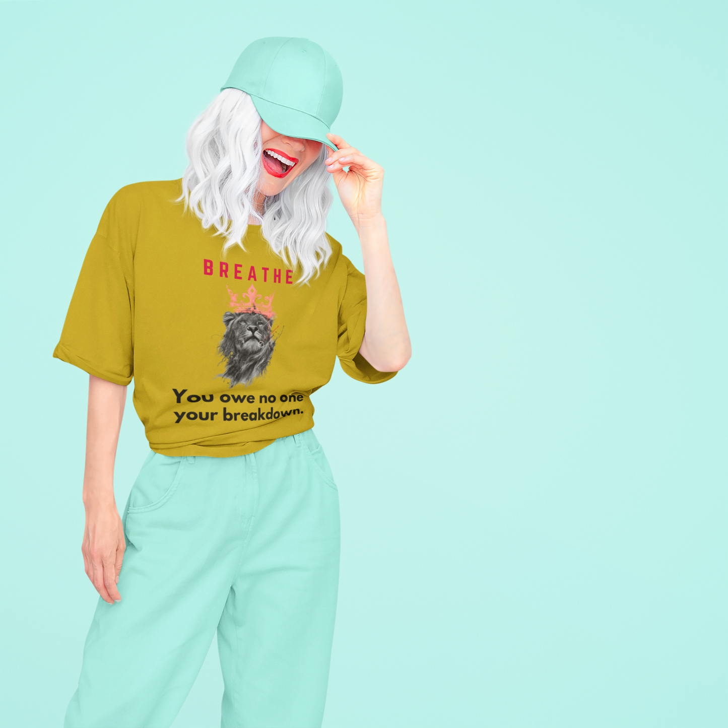 Breathe | Feminist Oversized Unisex T-shirt