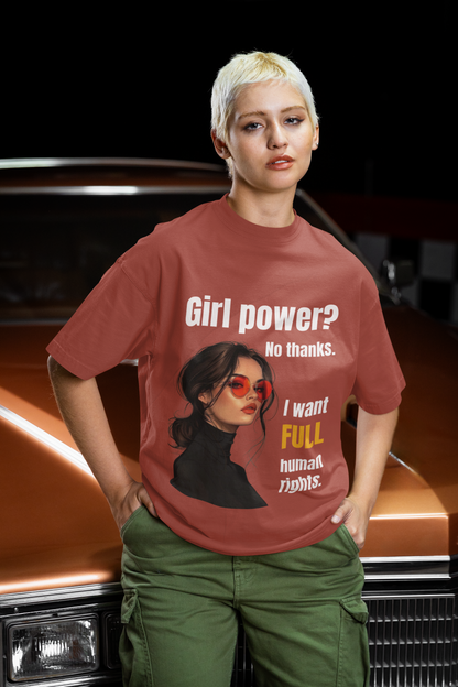 Full Human Rights | Feminist Oversized Unisex T-shirt