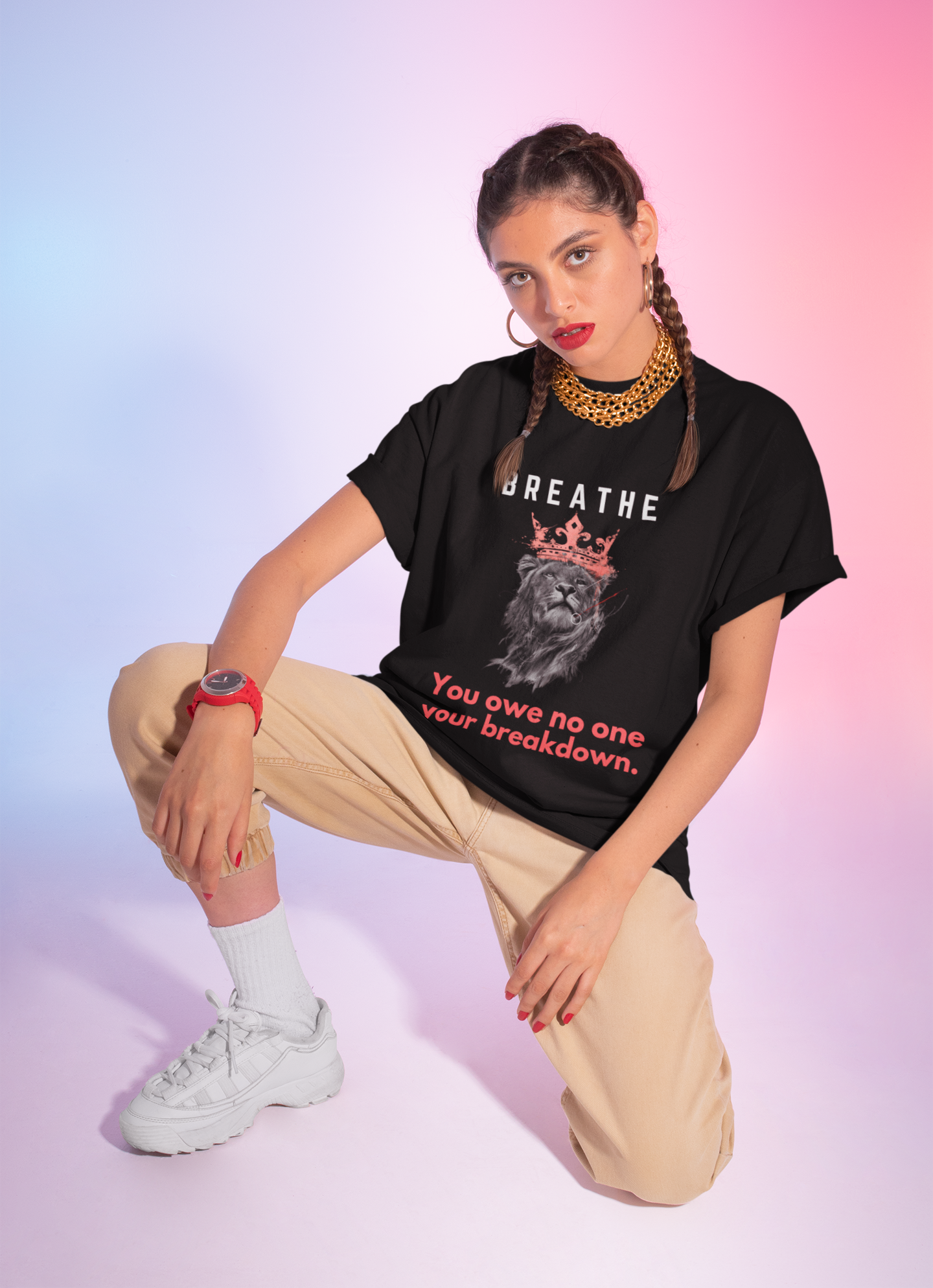 Breathe | Feminist Oversized Unisex T-shirt
