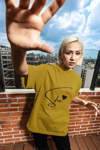 She | Feminist Oversized Unisex T-shirt