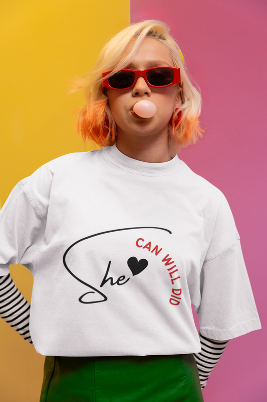 She | Feminist Oversized Unisex T-shirt