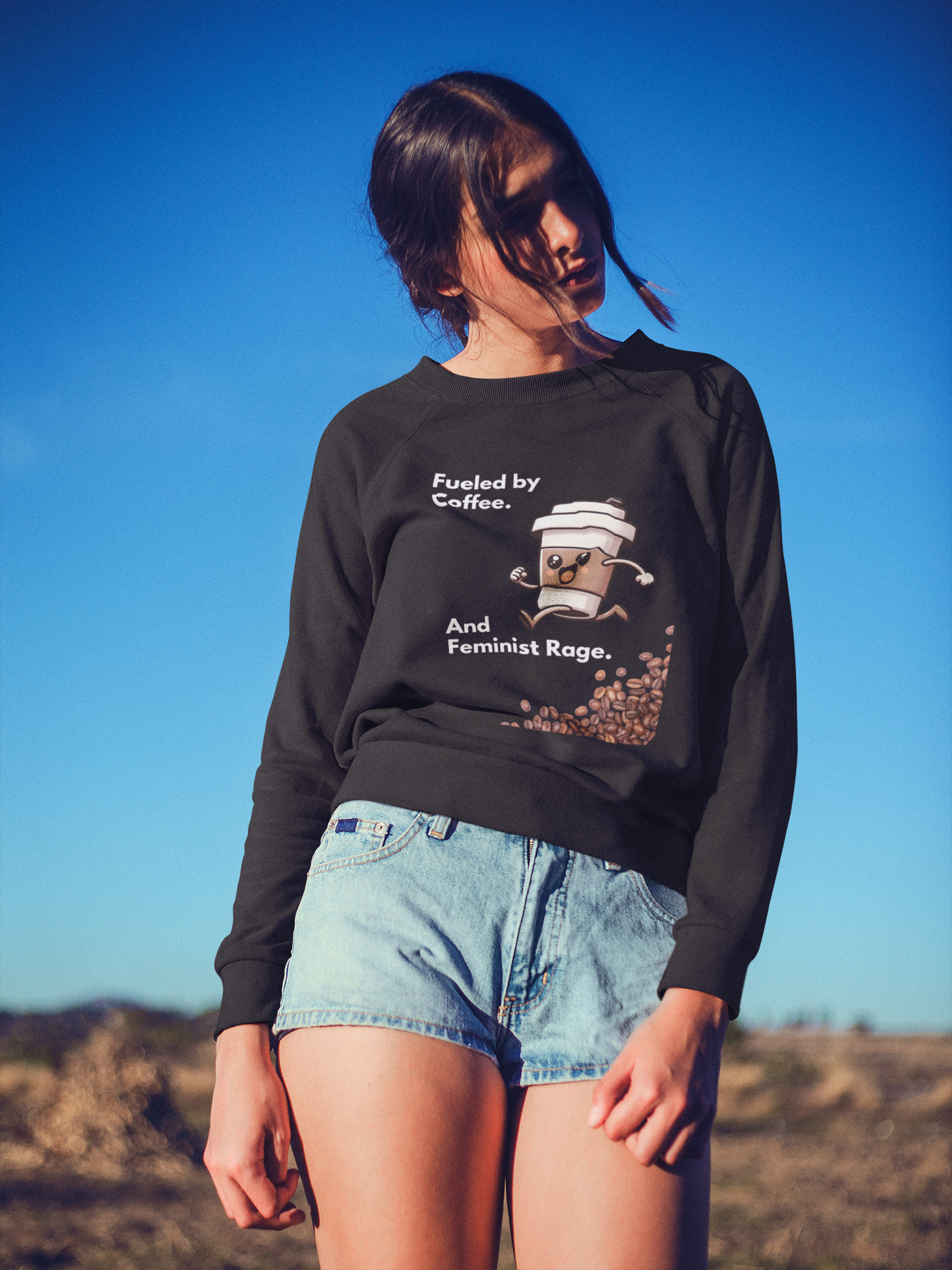 Feminist Rage-Bold Comfort Unisex Sweatshirt
