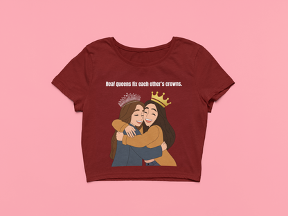 Real Queens | Feminist Women's Crop Top