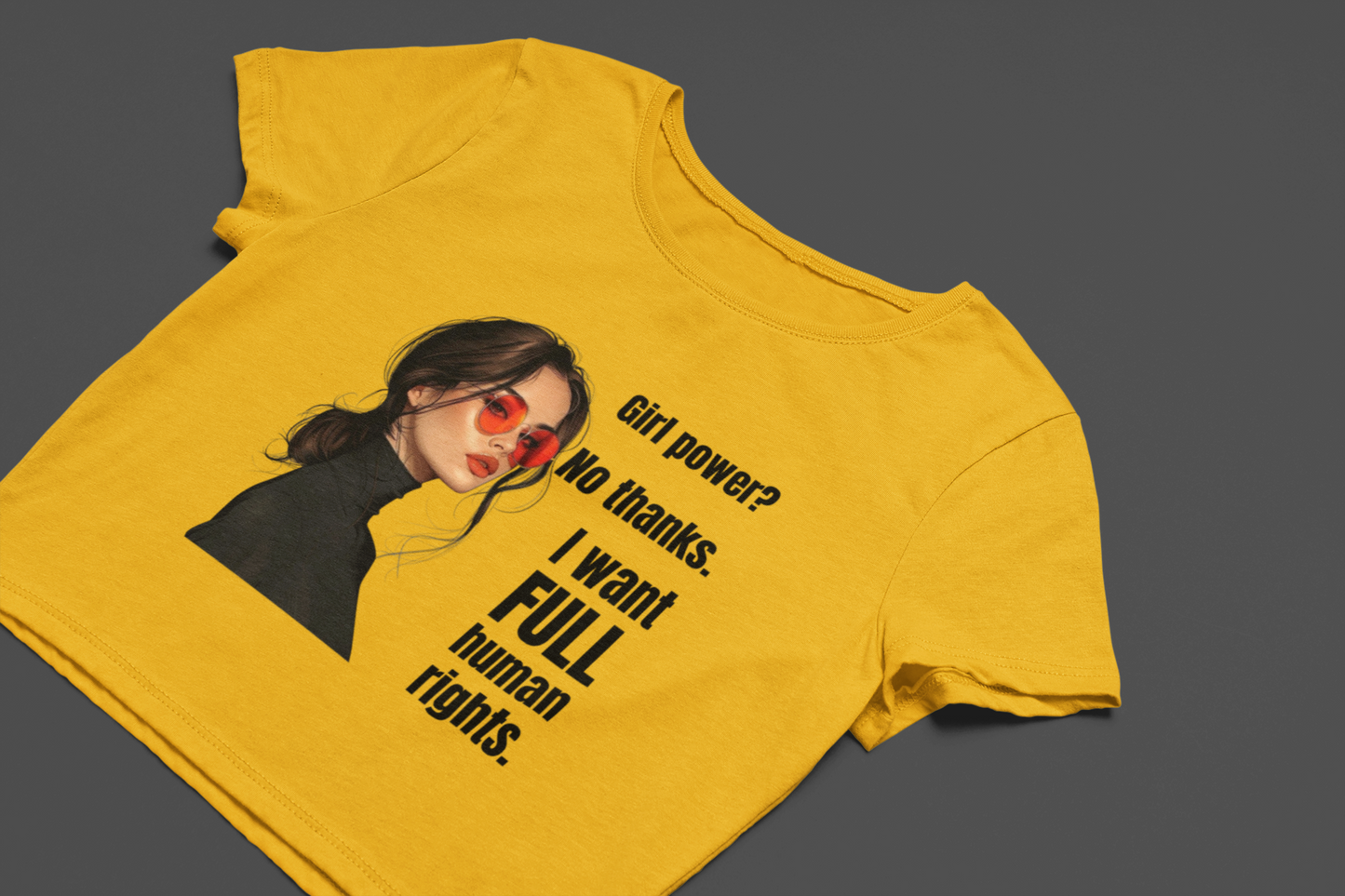Full Human Rights | Feminist Women's Crop Top