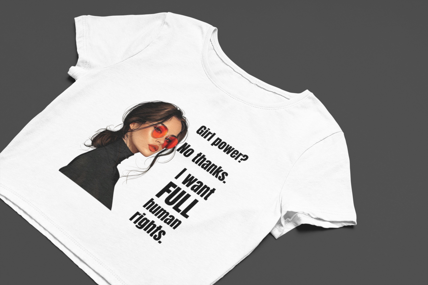 Full Human Rights | Feminist Women's Crop Top