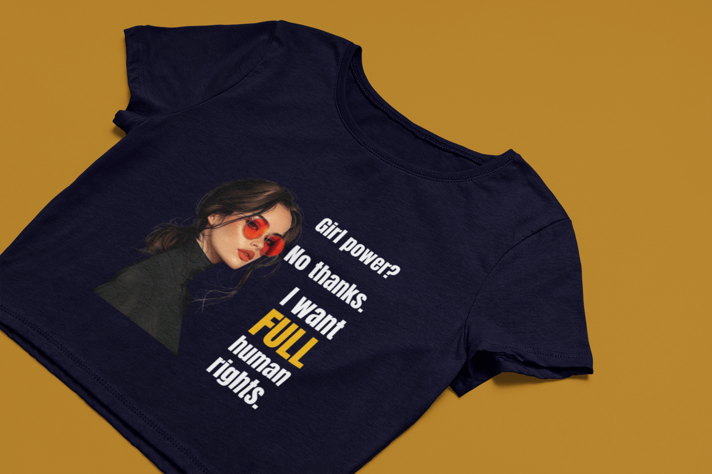 Full Human Rights | Feminist Women's Crop Top