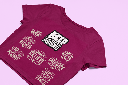 Keep Fighting | Feminist Women's Crop Top