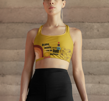 I'm Full Package | Strong Feminist Sports Bra