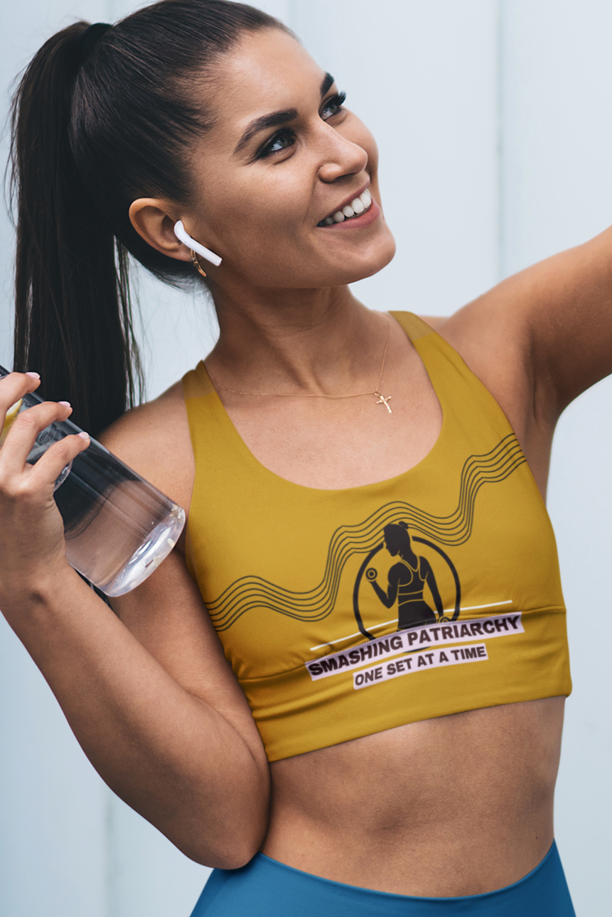 Smashing Patriarchy | Strong Feminist Sports Bra