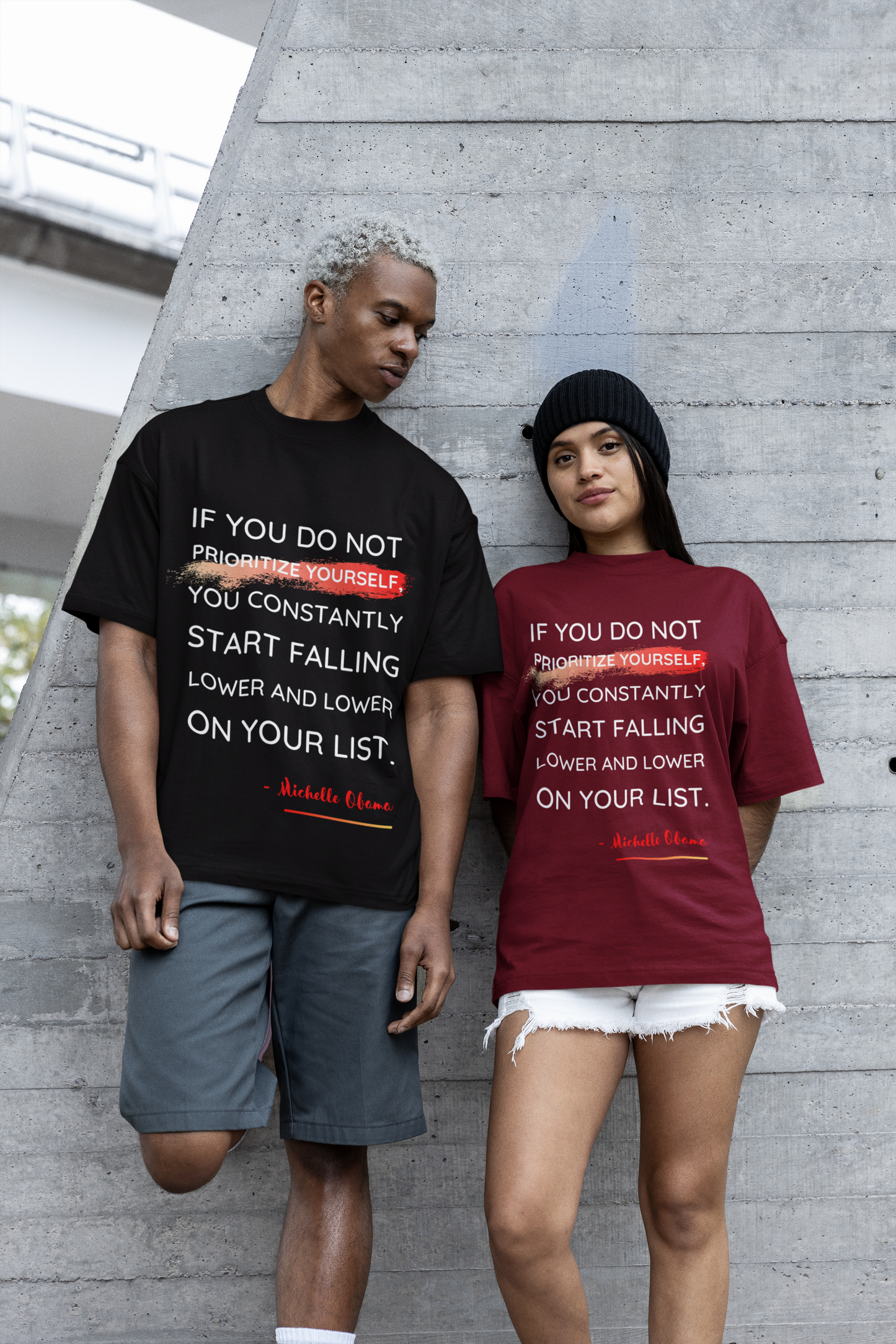 Prioritize Yourself | Feminist Oversized Unisex T-shirt