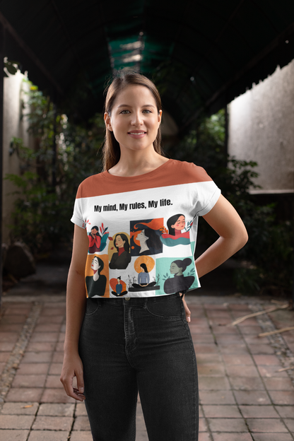 Peaceful Mind | Feminist Women's Crop Top