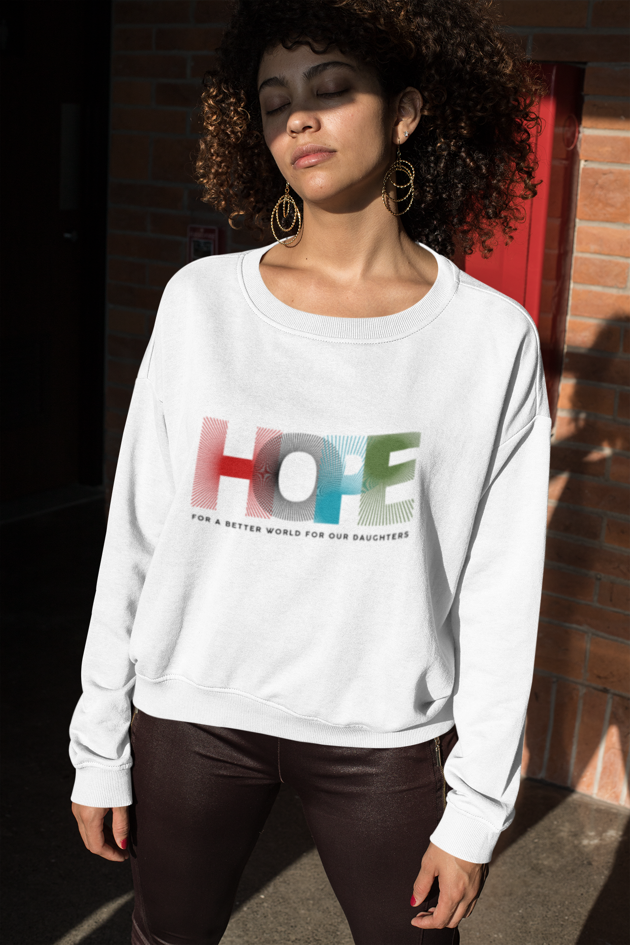 'HOPE' For a better world Sweatshirt| Hope for Daughters | Feminist Gift, Gender Equality, Feminism Sweatshirt